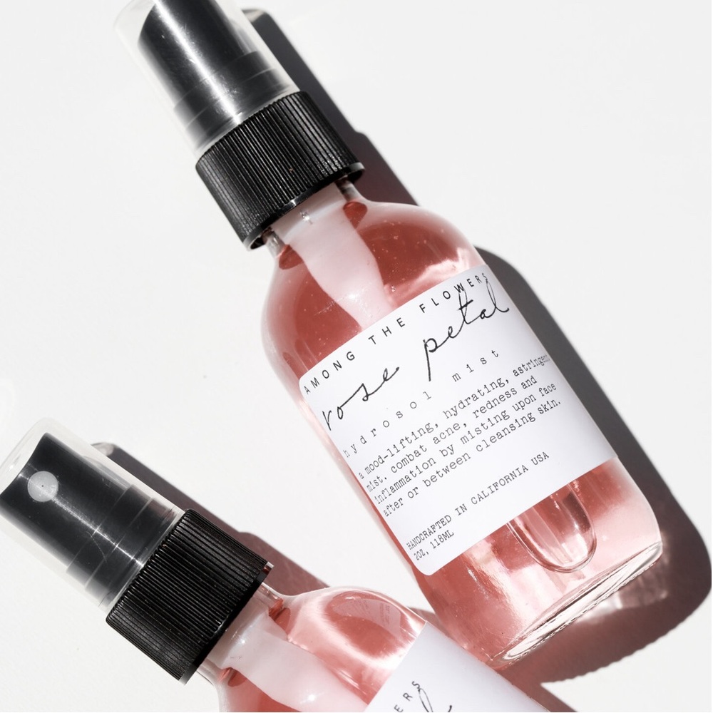 NEW! AMONG THE FLOWERS ROSE PETALS HYDRATION MIST handcrafted California!